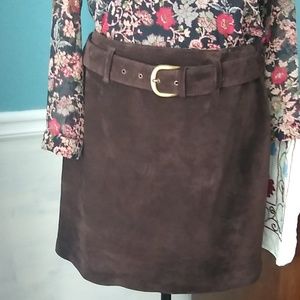 Ann Taylor, suede skirt